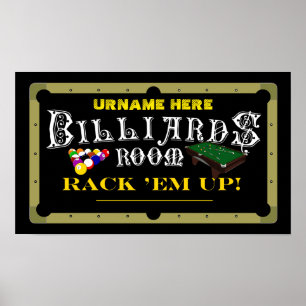 Decoración personalizada de billares/billares