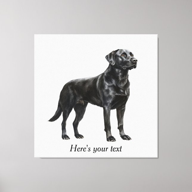 Decoración Personalizada de Labrador Retriever Neg (Anverso)