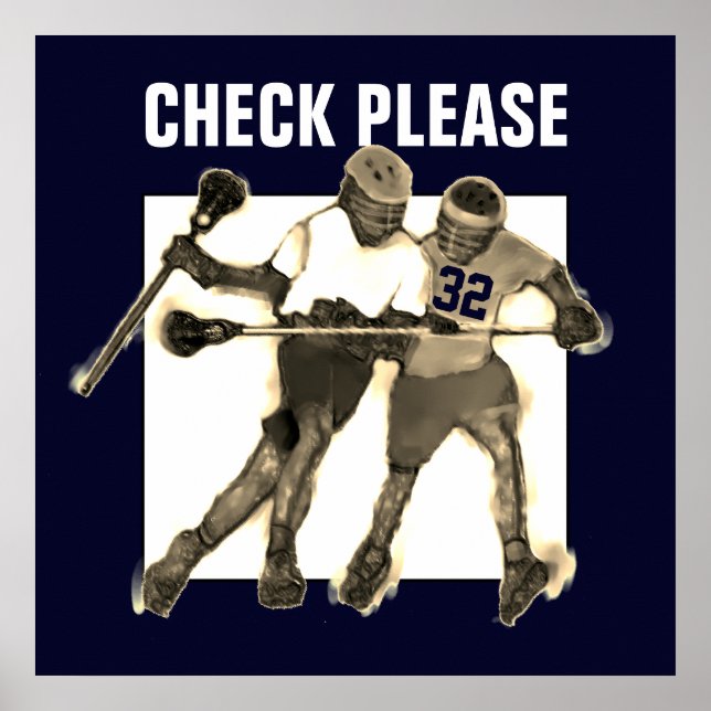 Decoración Personalizada de Lacrosse (Frente)