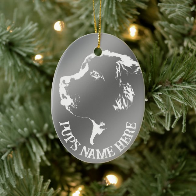 Decoración personalizada de perros de ornamentos d (Árbol)