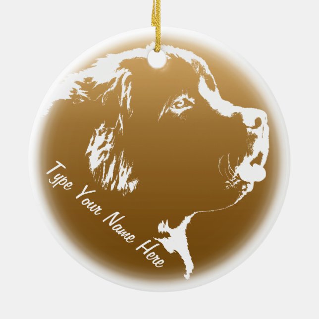 Decoración personalizada de perros de ornamentos d (Atrás)