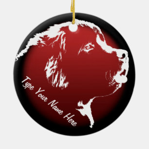 Decoración personalizada de perros de ornamentos d