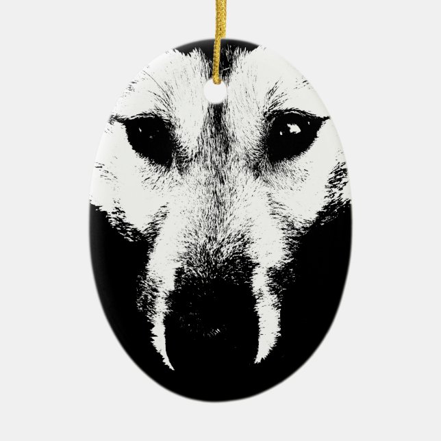 Decoración personalizada de Wolf Pup (Frente)