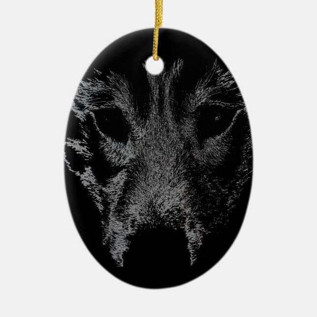 Decoración personalizada de Wolf Pup (Frente)