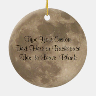 Decoración personalizada ornamento de la Luna