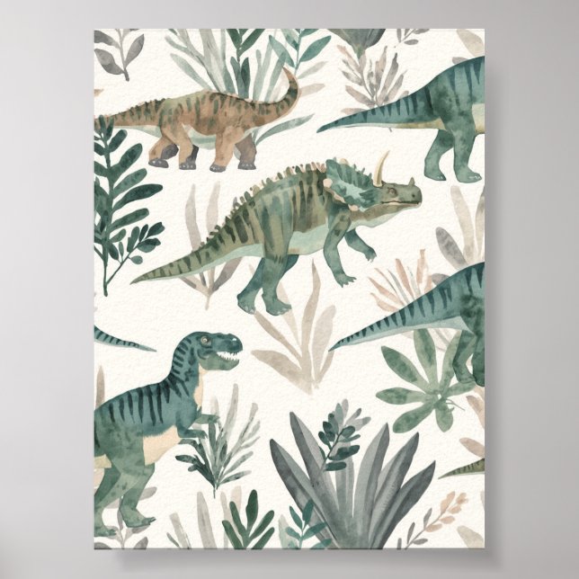 Decoración personalizada para nursery de dinosauri (Frente)