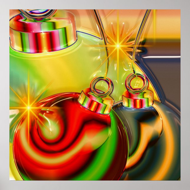 Decoración pintoresca de adorno navideño (Frente)