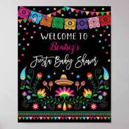 Decoración Poster de bienvenida de Baby Shower Fie