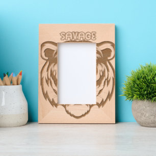 Decoración potente del marco de la imagen del tigr