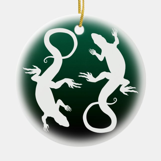 Decoración Reptil Personalizada de Ornamento Lizar (Frente)
