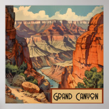 Decoración Retro de Pared del Cañón de Arizona