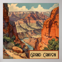 Decoración Retro de Pared del Cañón de Arizona