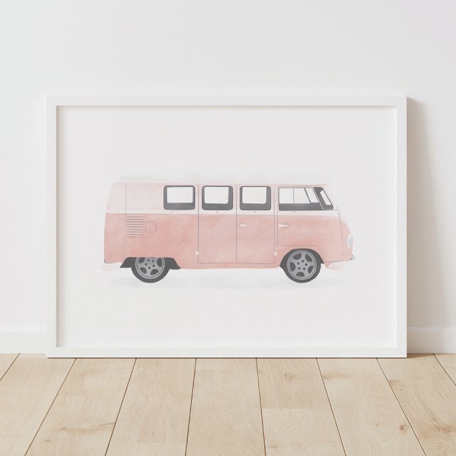Decoración Retro Rosa Van Nursery (Subido por el creador)