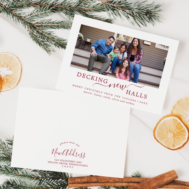 Decoración roja mínima Nueva Salones Invitación mó (Subido por el creador)