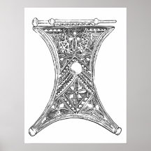 Decoración tribal poster ilustracion dibujado a ma