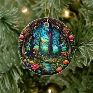 Decoración tropical de cerámica de bosque Aspecto 