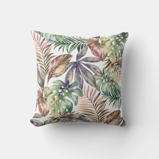 Decoración tropical del hogar tropical de almohada (Anverso)