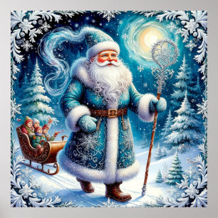 Decoración Vintage de Santa Claus para Navidad Fam
