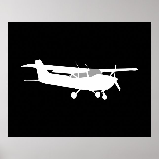 Decoración volante de la silueta Cessna Classic (Frente)