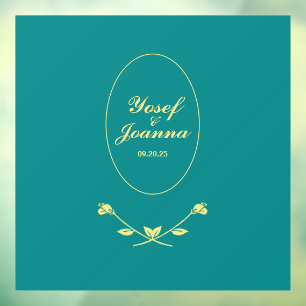 Decoración y Pegatina de la pareja boda