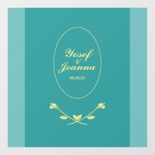 Decoración y Pegatina de la pareja boda