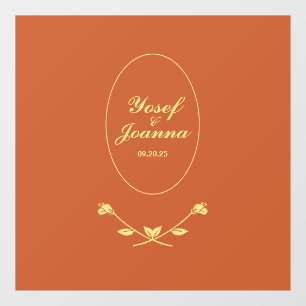 Decoración y Pegatina de la pareja boda