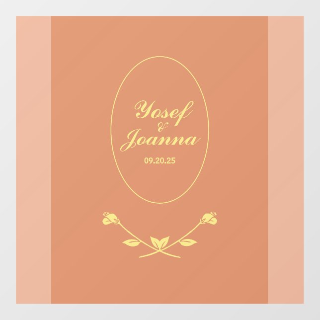 Decoración y Pegatina de la pareja boda (Hoja)