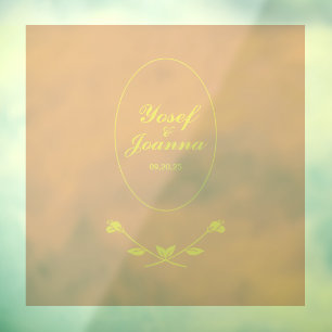 Decoración y Pegatina transparente de la pareja bo