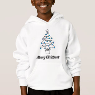 Decoraciones azules del árbol de Navidad blanco - 