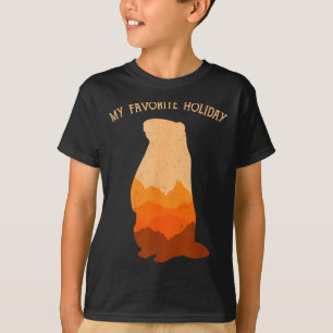 Decoraciones de Camiseta Día de la Marmota Disfraz
