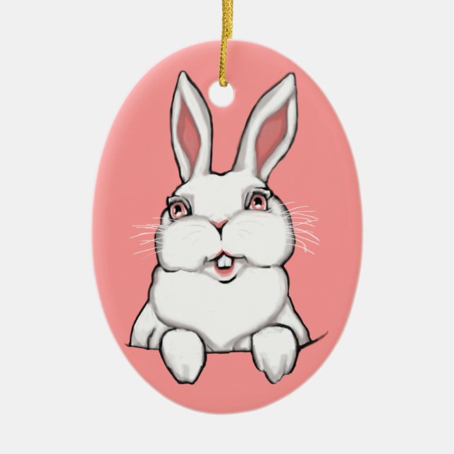 Decoraciones de conejitos de Pascua Personalizado  (Frente)