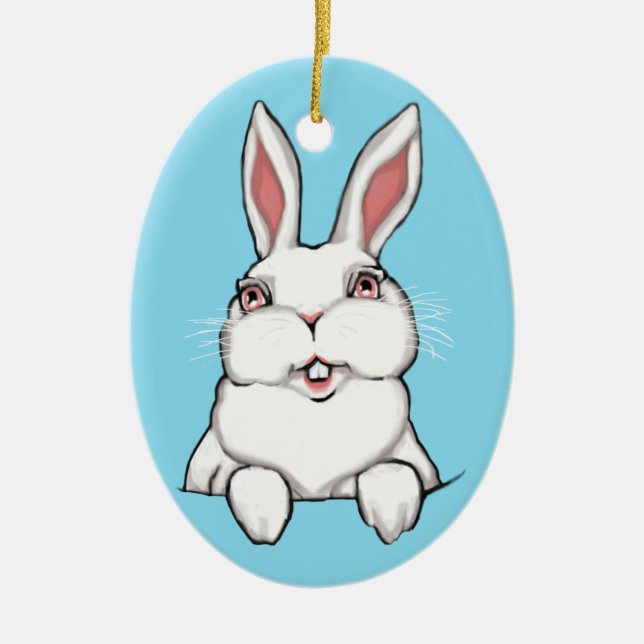 Decoraciones de conejitos de Pascua Personalizado  (Frente)