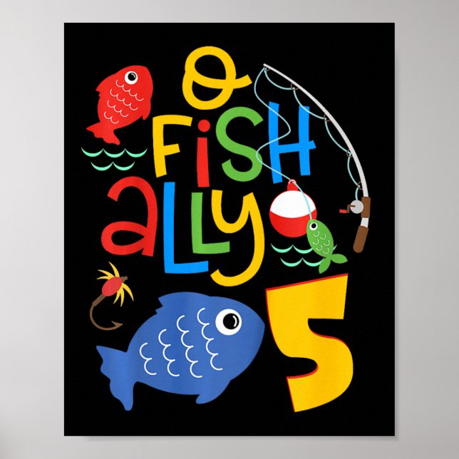 Decoraciones de cumpleaños para niños O-fish-ally  (Frente)