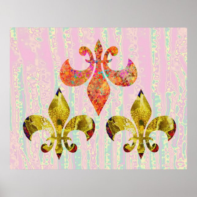 Decoraciones de Golden Fleur-de-Lis (Frente)