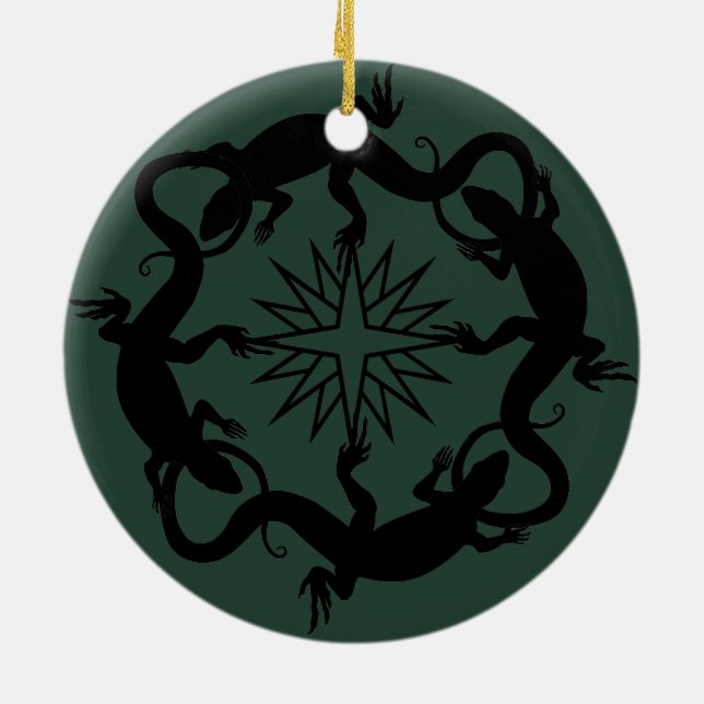 Decoraciones de Ornamentos Lizard Regalos Reptiles (Atrás)