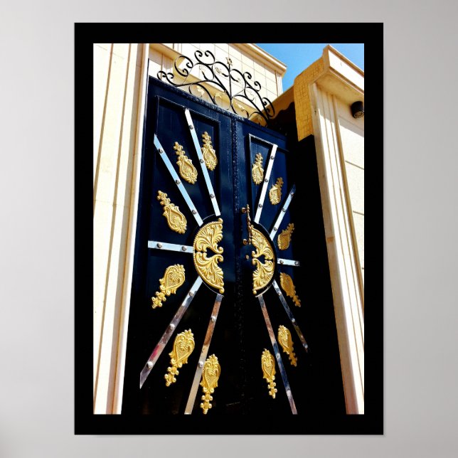 Decoraciones de puertas doradas (Frente)