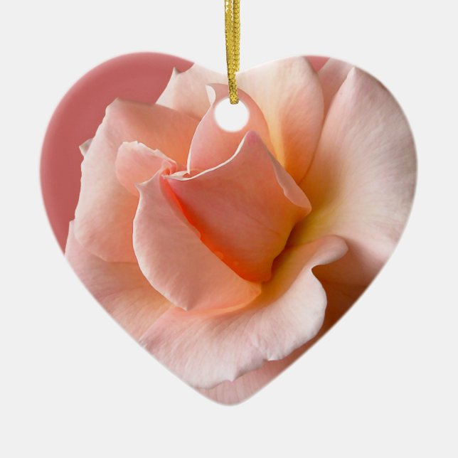 Decoraciones de Rosa personalizadas con adornos de (Frente)