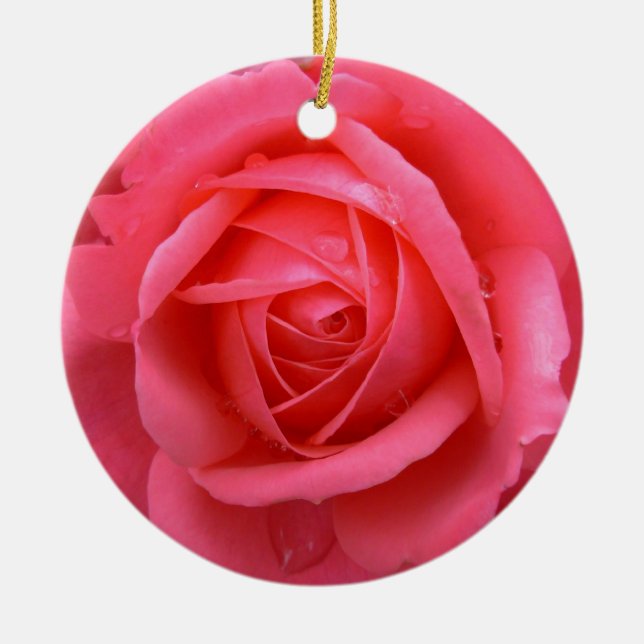 Decoraciones de Rosas románticos adornadas con roc (Frente)