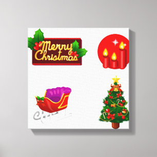 Decoraciones del navidad contra el fondo blanco