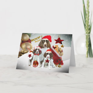 Decoraciones del navidad del perro de aguas de