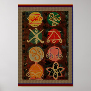 Decoraciones del símbolo de Karuna Reiki del