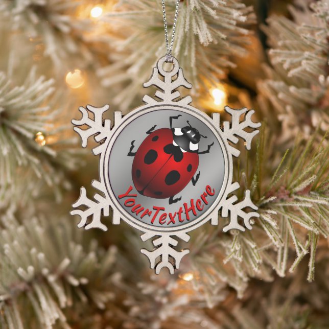 Decoraciones navideñas de Ladybug Art Ornament Lad (Árbol)