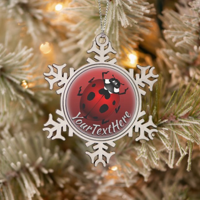 Decoraciones navideñas de Ladybug Art Ornament Lad (Árbol)