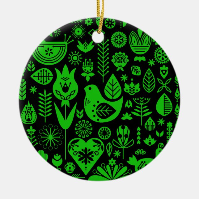 Decoraciones navideñas escandinavas nórdicas (Frente)