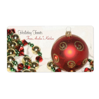 Decoraciones navideñas Etiqueta de cocción de coci