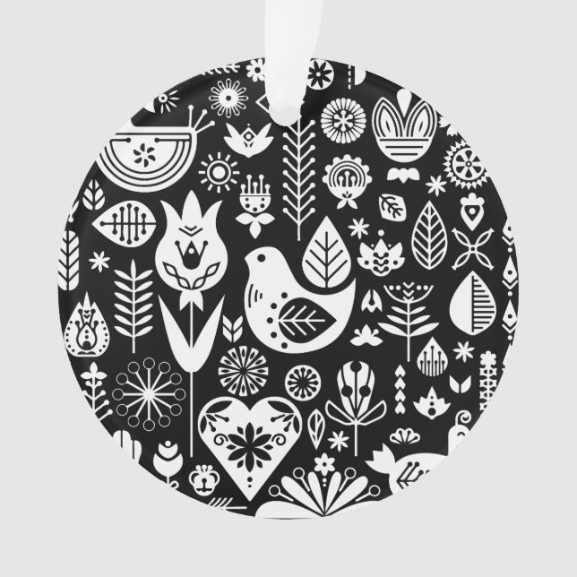 Decoraciones navideñas nórdicas escandinavas (Anverso)