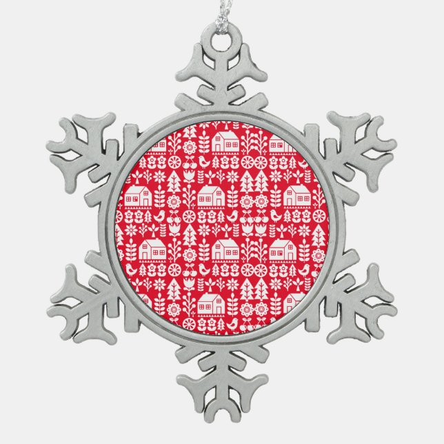 Decoraciones navideñas nórdicas escandinavas (Anverso)