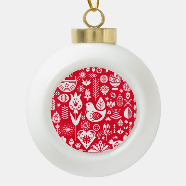Decoraciones navideñas nórdicas escandinavas (Anverso)