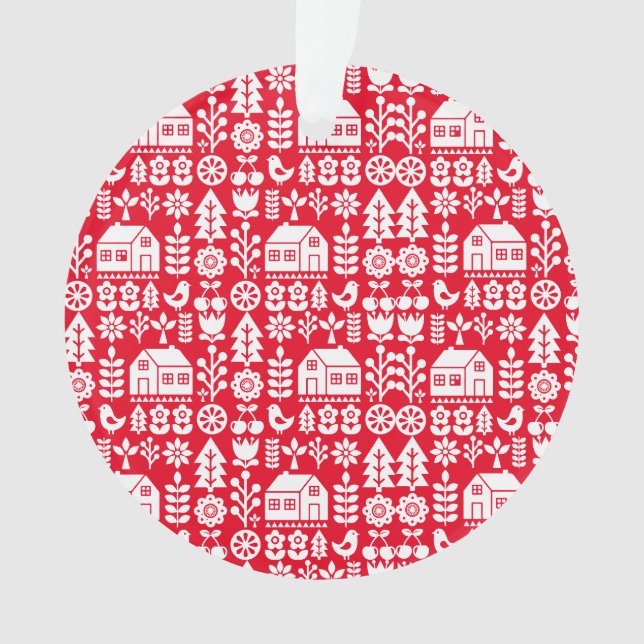 Decoraciones navideñas nórdicas escandinavas (Anverso)