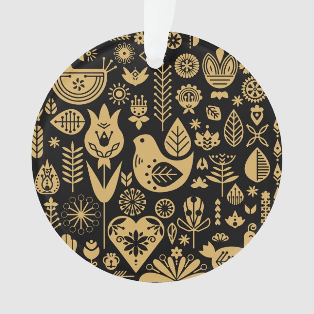 Decoraciones navideñas nórdicas escandinavas (Anverso)